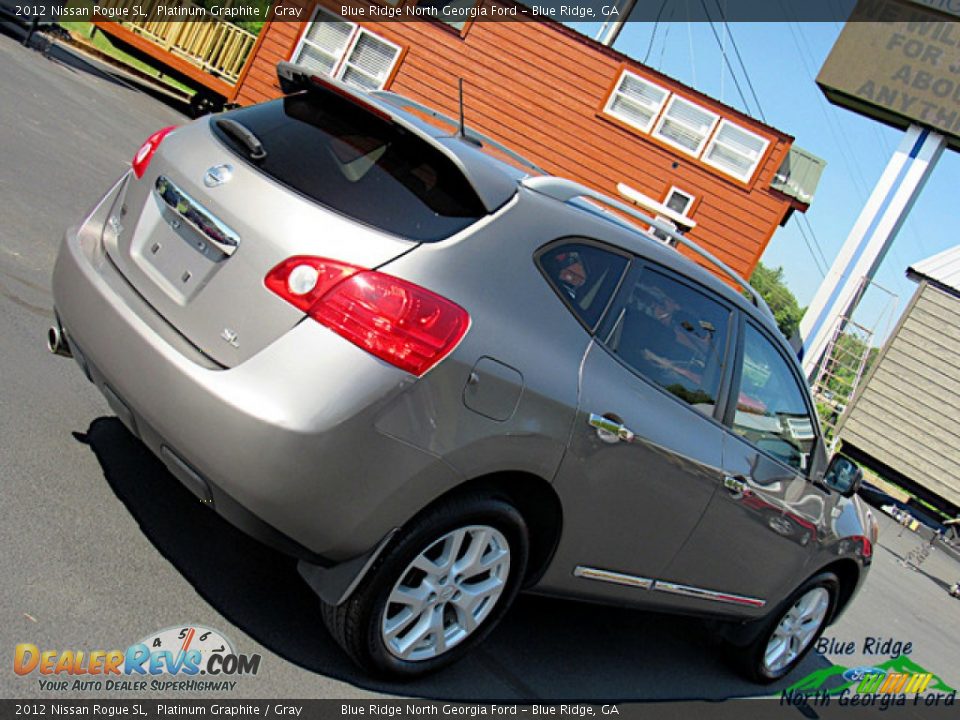 2012 Nissan Rogue SL Platinum Graphite / Gray Photo #32