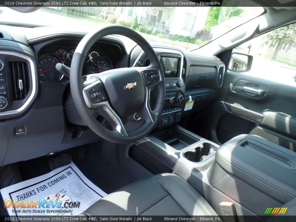 2019 Chevrolet Silverado 1500 LTZ Crew Cab 4WD Satin Steel Metallic / Jet Black Photo #22