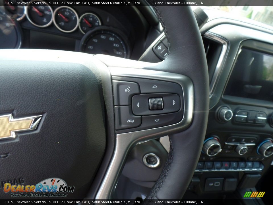 2019 Chevrolet Silverado 1500 LTZ Crew Cab 4WD Satin Steel Metallic / Jet Black Photo #25