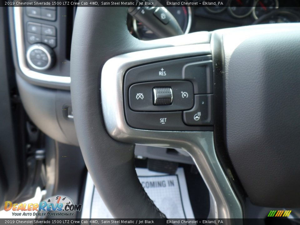 2019 Chevrolet Silverado 1500 LTZ Crew Cab 4WD Satin Steel Metallic / Jet Black Photo #26