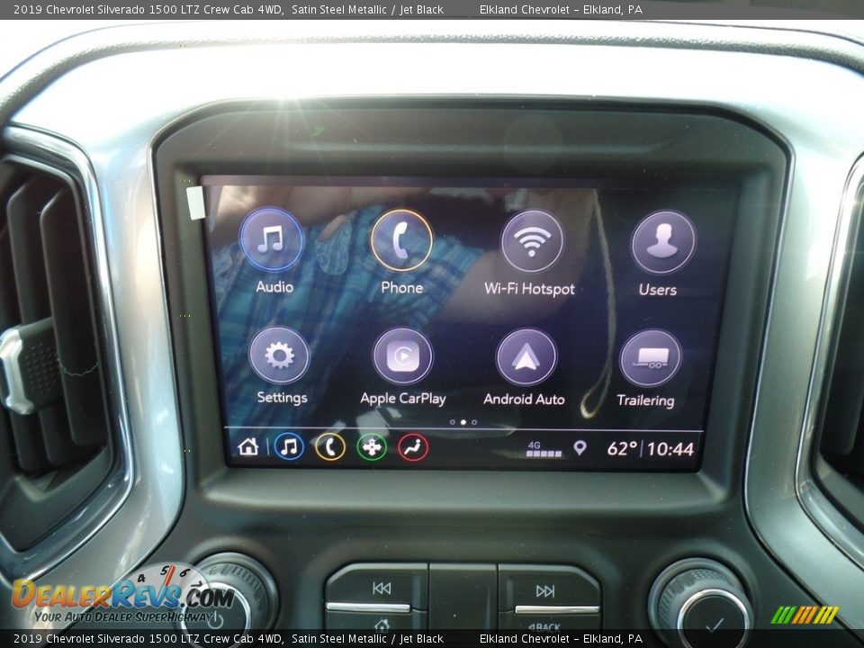 2019 Chevrolet Silverado 1500 LTZ Crew Cab 4WD Satin Steel Metallic / Jet Black Photo #30