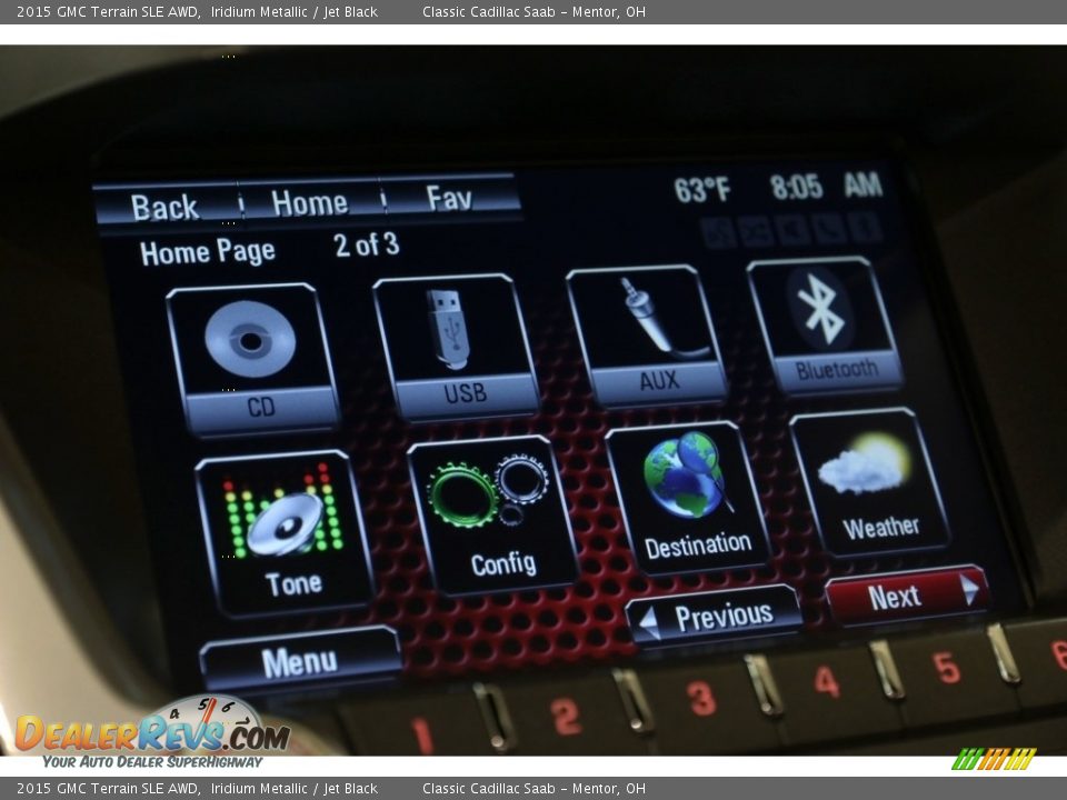 2015 GMC Terrain SLE AWD Iridium Metallic / Jet Black Photo #11