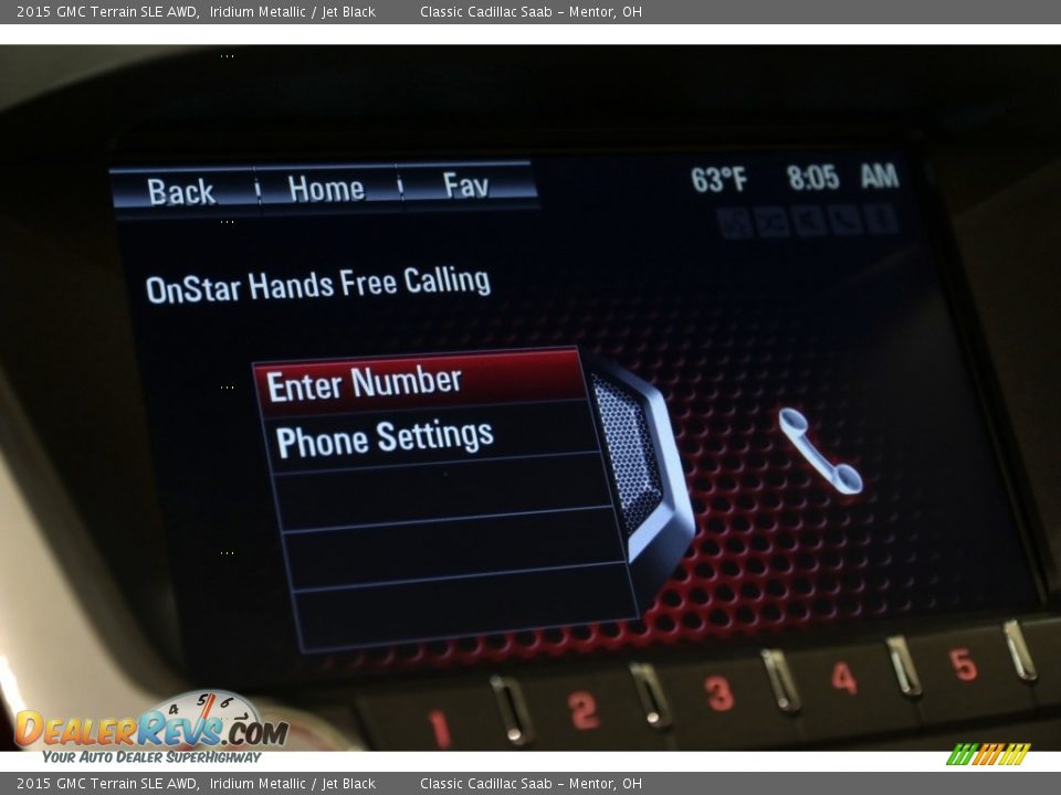 2015 GMC Terrain SLE AWD Iridium Metallic / Jet Black Photo #13
