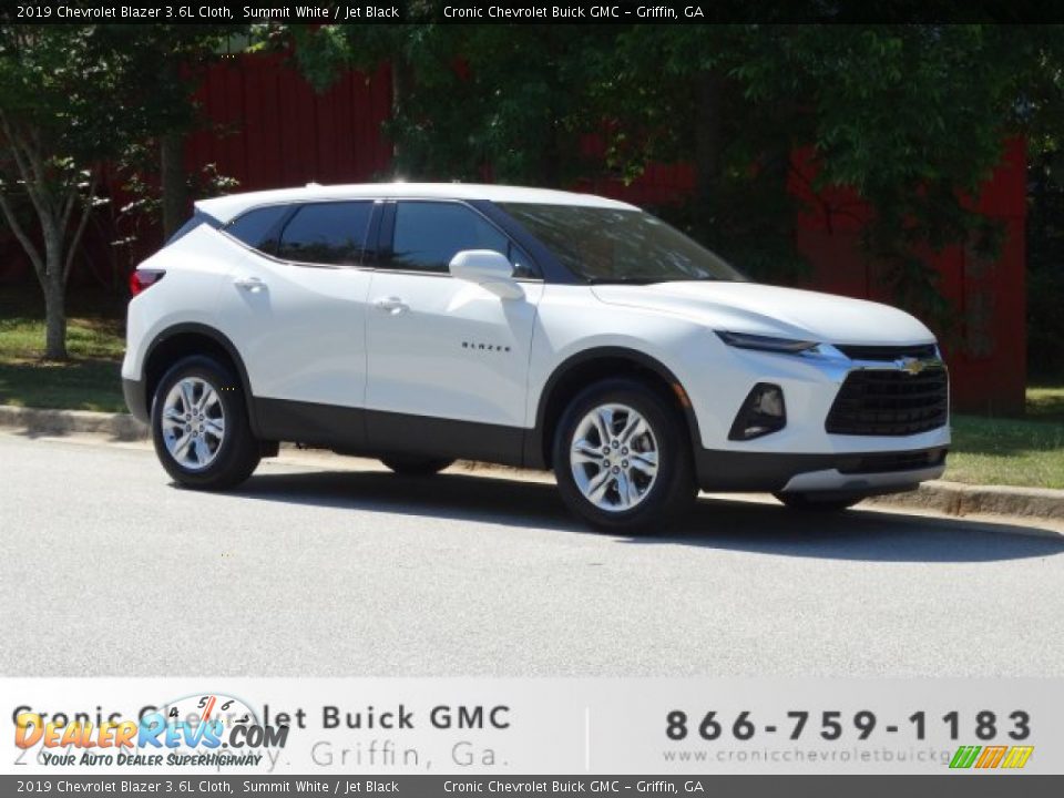 2019 Chevrolet Blazer 3.6L Cloth Summit White / Jet Black Photo #1
