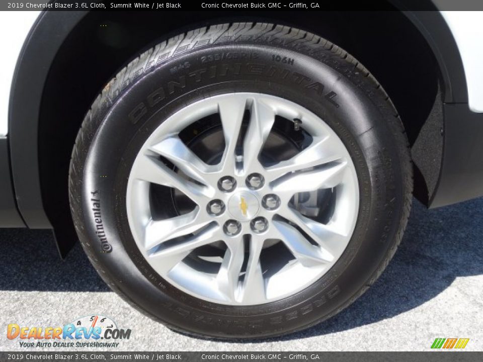 2019 Chevrolet Blazer 3.6L Cloth Summit White / Jet Black Photo #9