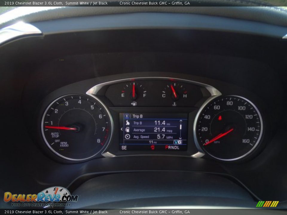 2019 Chevrolet Blazer 3.6L Cloth Summit White / Jet Black Photo #16