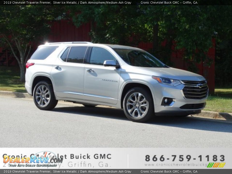 2019 Chevrolet Traverse Premier Silver Ice Metallic / Dark Atmosphere/Medium Ash Gray Photo #1