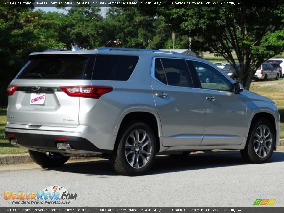 2019 Chevrolet Traverse Premier Silver Ice Metallic / Dark Atmosphere/Medium Ash Gray Photo #3