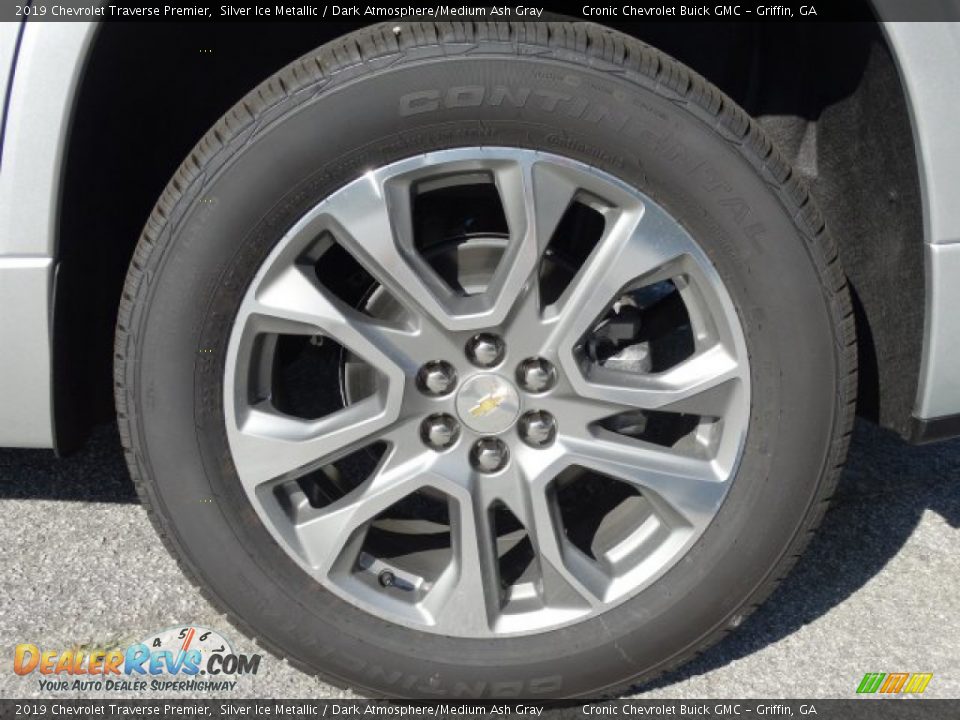 2019 Chevrolet Traverse Premier Silver Ice Metallic / Dark Atmosphere/Medium Ash Gray Photo #10