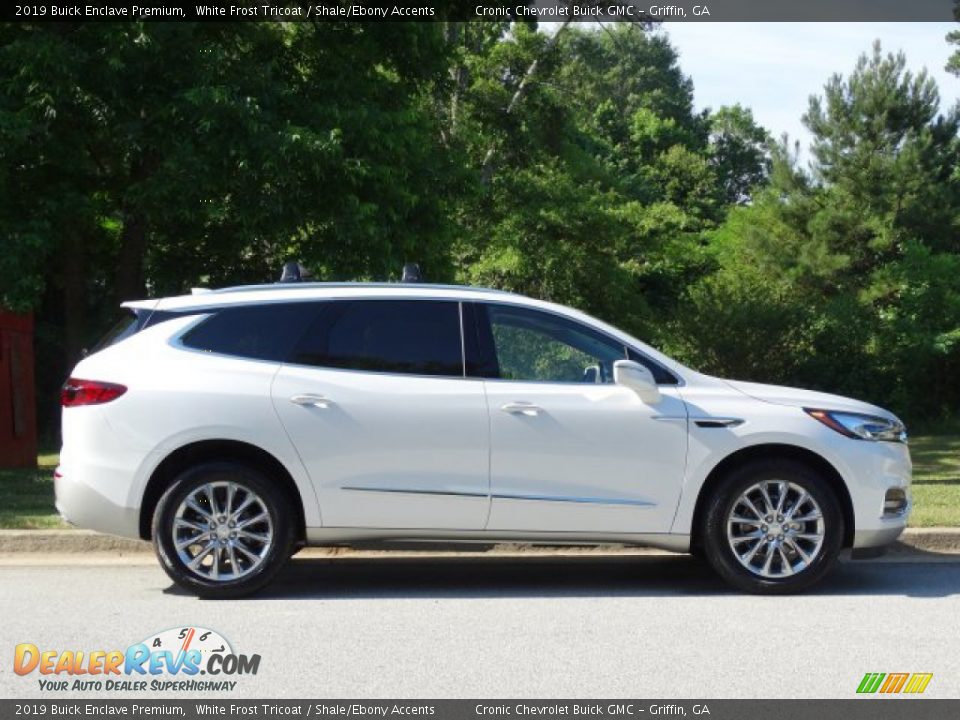2019 Buick Enclave Premium White Frost Tricoat / Shale/Ebony Accents Photo #2