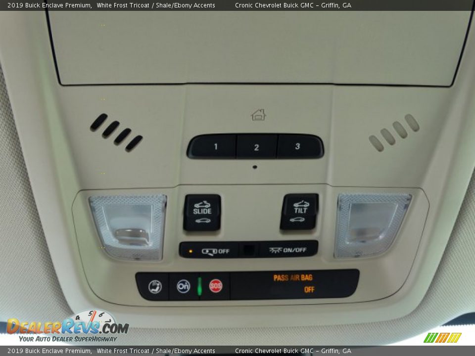 2019 Buick Enclave Premium White Frost Tricoat / Shale/Ebony Accents Photo #20