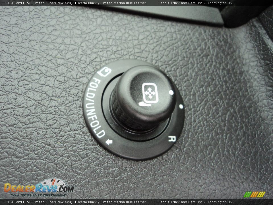 2014 Ford F150 Limited SuperCrew 4x4 Tuxedo Black / Limited Marina Blue Leather Photo #14