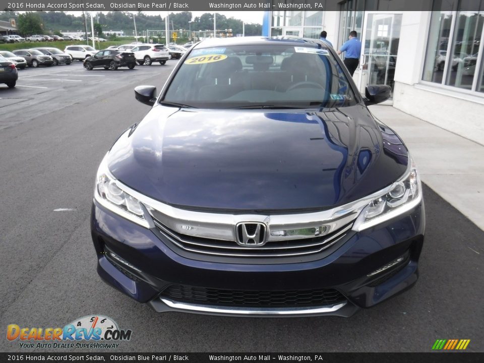 2016 Honda Accord Sport Sedan Obsidian Blue Pearl / Black Photo #3