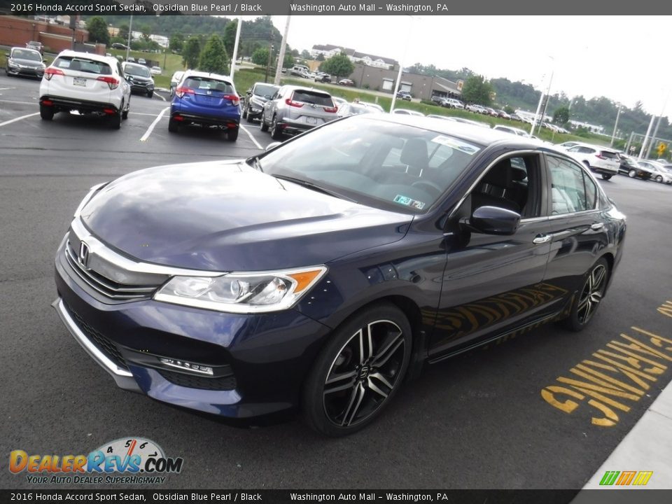 2016 Honda Accord Sport Sedan Obsidian Blue Pearl / Black Photo #4