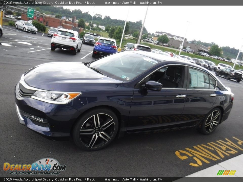 2016 Honda Accord Sport Sedan Obsidian Blue Pearl / Black Photo #5