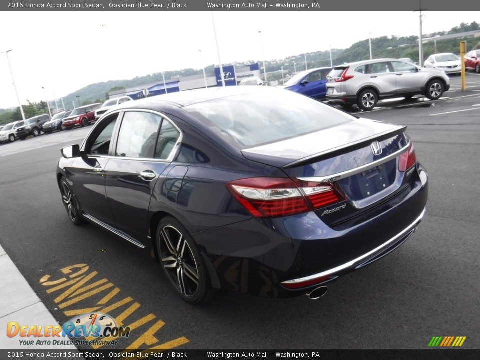 2016 Honda Accord Sport Sedan Obsidian Blue Pearl / Black Photo #6