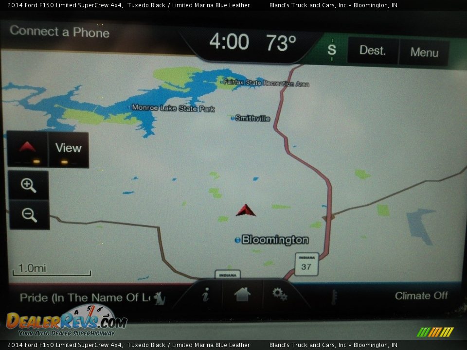 2014 Ford F150 Limited SuperCrew 4x4 Tuxedo Black / Limited Marina Blue Leather Photo #26