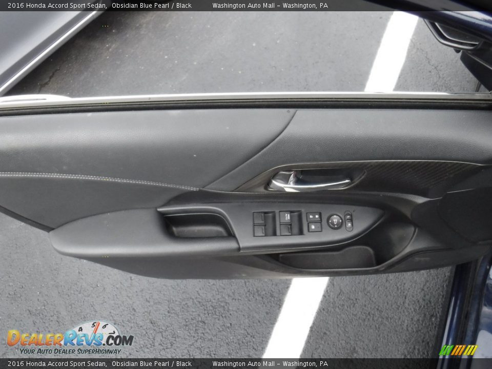 2016 Honda Accord Sport Sedan Obsidian Blue Pearl / Black Photo #10