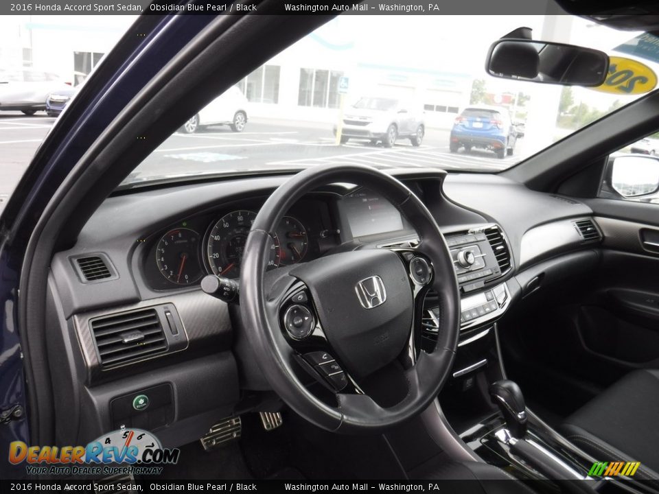 2016 Honda Accord Sport Sedan Obsidian Blue Pearl / Black Photo #11