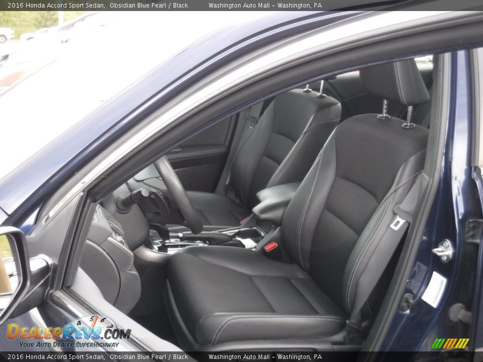 2016 Honda Accord Sport Sedan Obsidian Blue Pearl / Black Photo #12