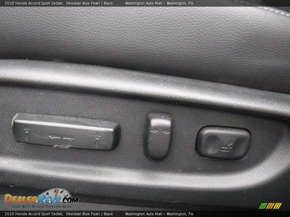2016 Honda Accord Sport Sedan Obsidian Blue Pearl / Black Photo #13