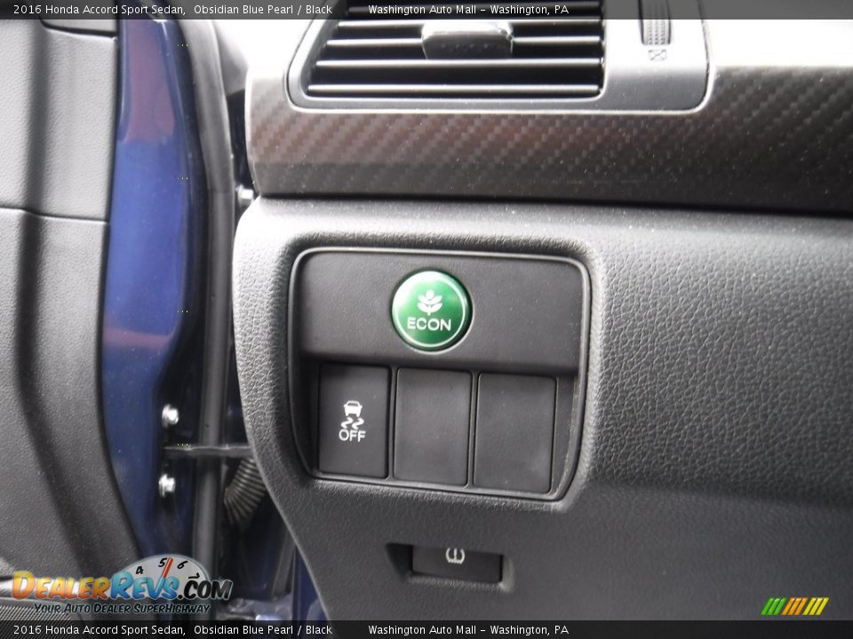 2016 Honda Accord Sport Sedan Obsidian Blue Pearl / Black Photo #14