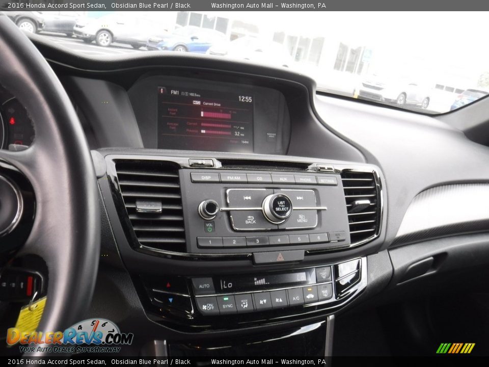 2016 Honda Accord Sport Sedan Obsidian Blue Pearl / Black Photo #15