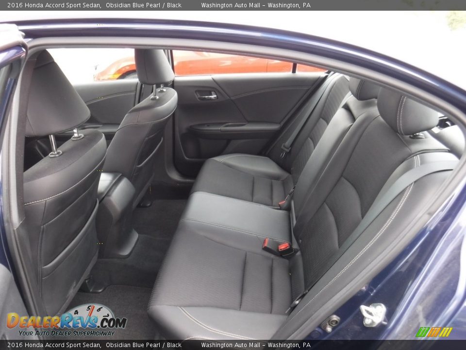 2016 Honda Accord Sport Sedan Obsidian Blue Pearl / Black Photo #19