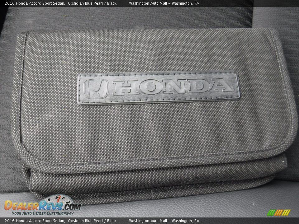 2016 Honda Accord Sport Sedan Obsidian Blue Pearl / Black Photo #20