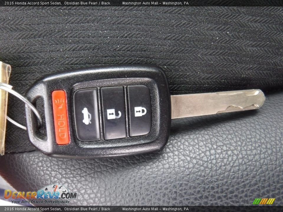 2016 Honda Accord Sport Sedan Obsidian Blue Pearl / Black Photo #21