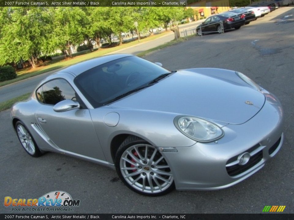 2007 Porsche Cayman S Arctic Silver Metallic / Black Photo #3
