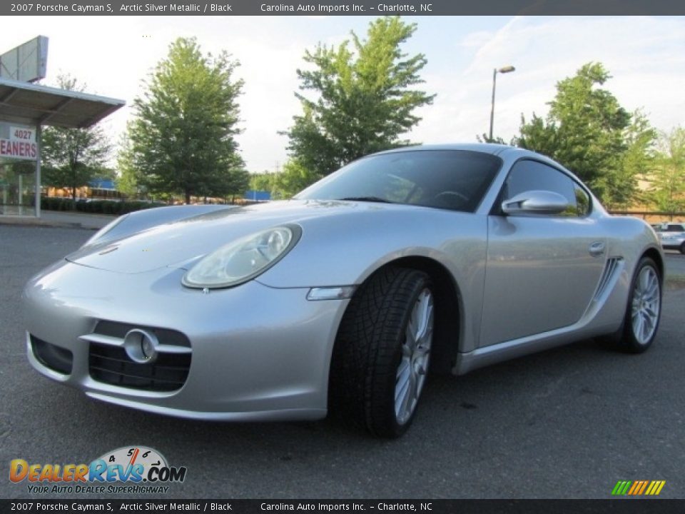 2007 Porsche Cayman S Arctic Silver Metallic / Black Photo #6