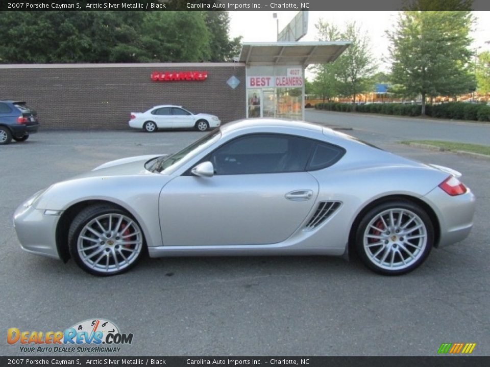 2007 Porsche Cayman S Arctic Silver Metallic / Black Photo #7