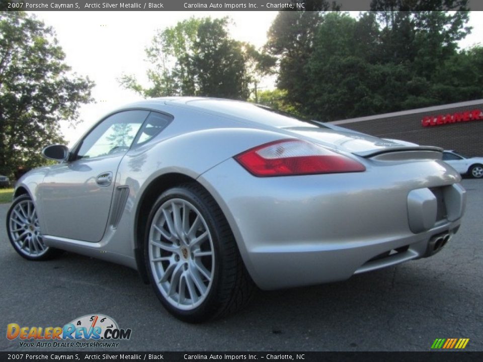 2007 Porsche Cayman S Arctic Silver Metallic / Black Photo #8