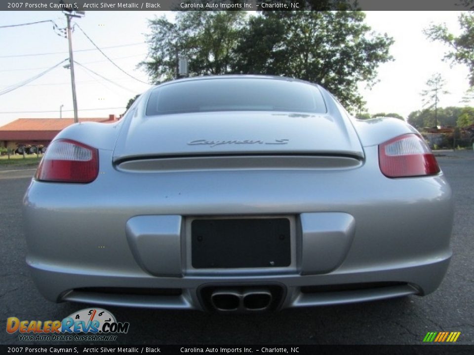 2007 Porsche Cayman S Arctic Silver Metallic / Black Photo #9