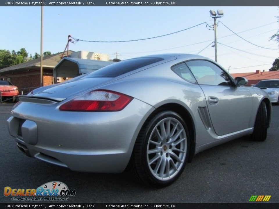 2007 Porsche Cayman S Arctic Silver Metallic / Black Photo #10