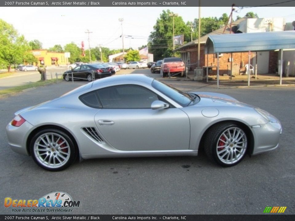 2007 Porsche Cayman S Arctic Silver Metallic / Black Photo #11
