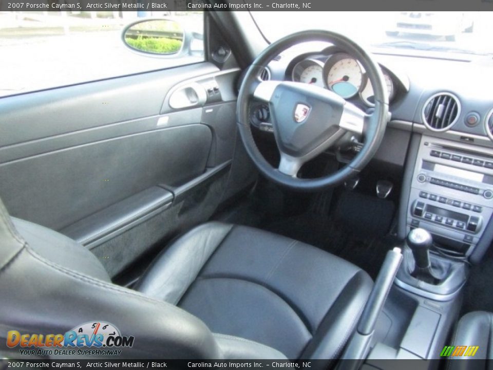 2007 Porsche Cayman S Arctic Silver Metallic / Black Photo #12