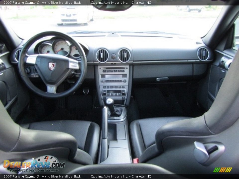 2007 Porsche Cayman S Arctic Silver Metallic / Black Photo #13