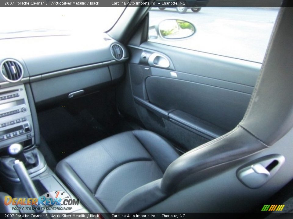 2007 Porsche Cayman S Arctic Silver Metallic / Black Photo #14
