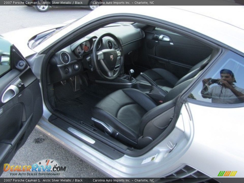 2007 Porsche Cayman S Arctic Silver Metallic / Black Photo #17