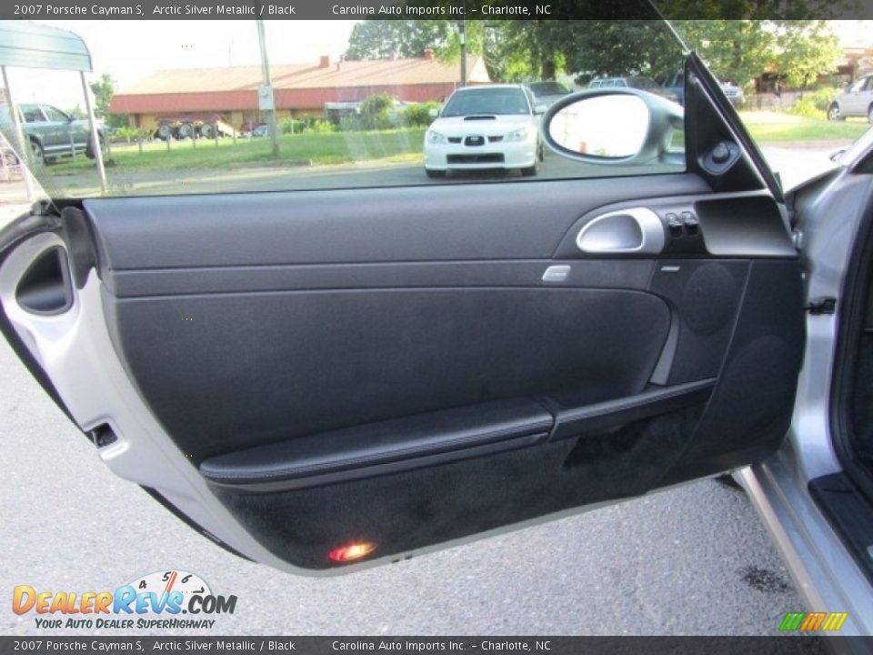 2007 Porsche Cayman S Arctic Silver Metallic / Black Photo #18