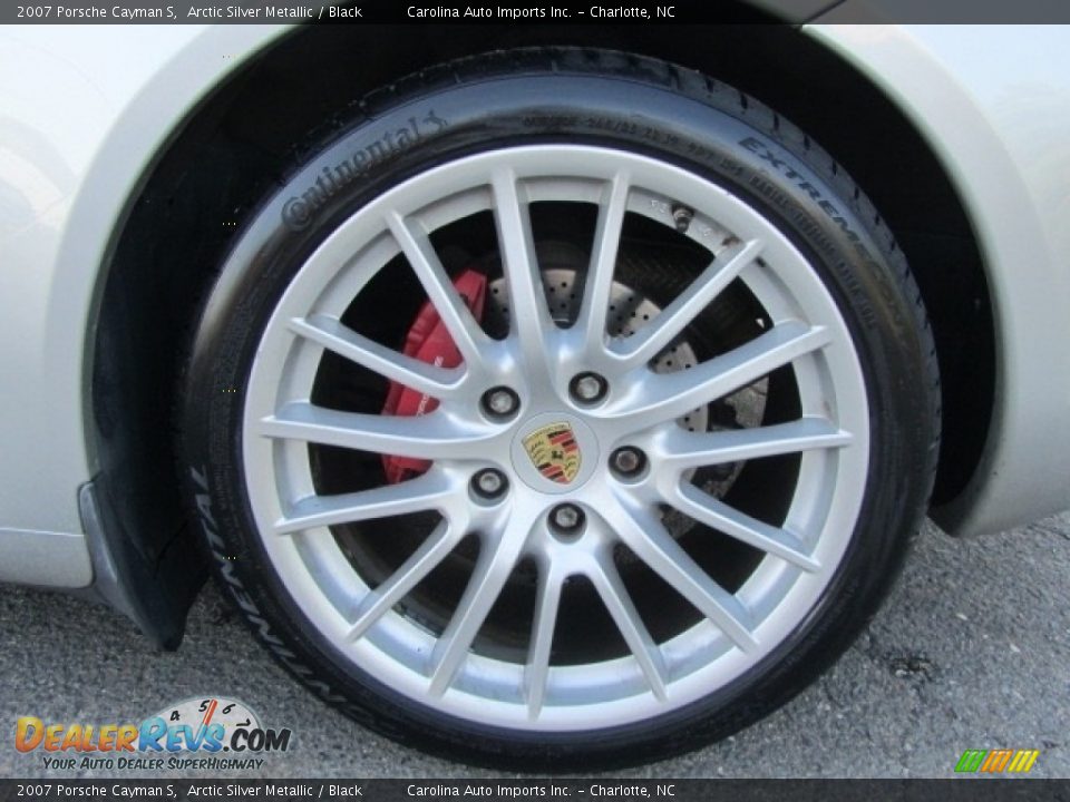 2007 Porsche Cayman S Arctic Silver Metallic / Black Photo #25