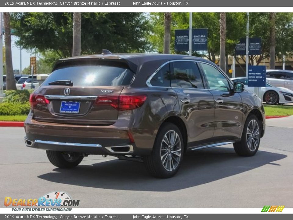 2019 Acura MDX Technology Canyon Bronze Metallic / Espresso Photo #7