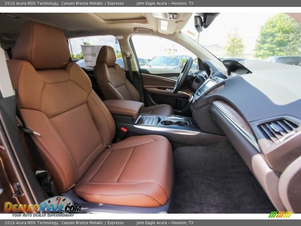 2019 Acura MDX Technology Canyon Bronze Metallic / Espresso Photo #25