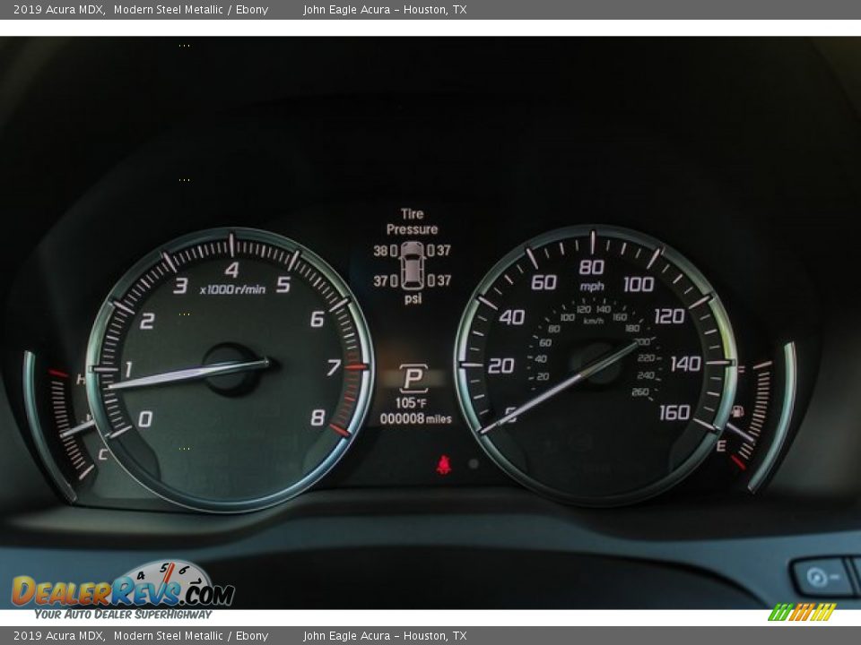 2019 Acura MDX Modern Steel Metallic / Ebony Photo #34