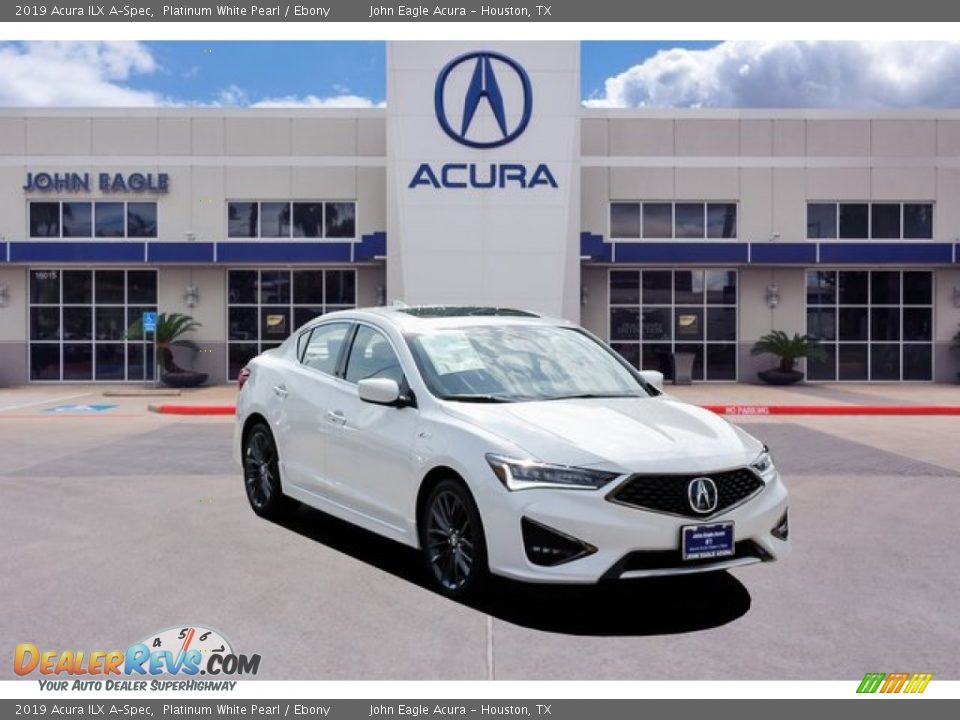 2019 Acura ILX A-Spec Platinum White Pearl / Ebony Photo #1