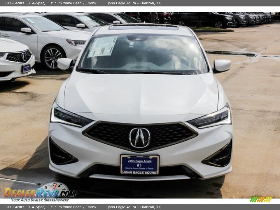 2019 Acura ILX A-Spec Platinum White Pearl / Ebony Photo #2