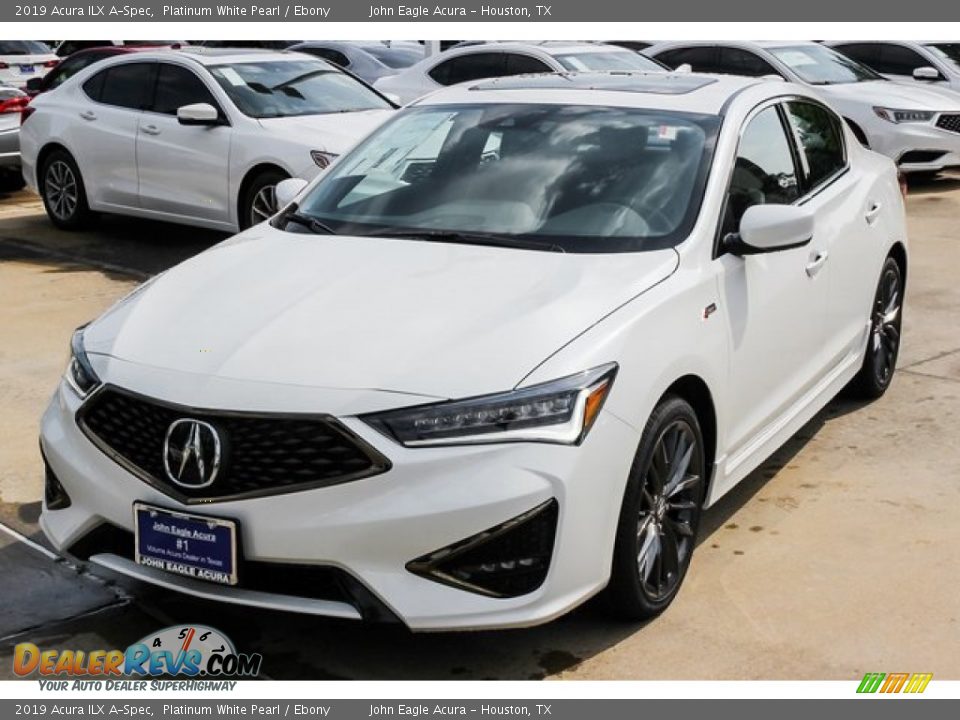 2019 Acura ILX A-Spec Platinum White Pearl / Ebony Photo #3