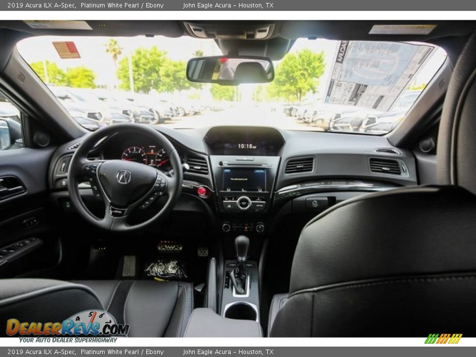 2019 Acura ILX A-Spec Platinum White Pearl / Ebony Photo #9